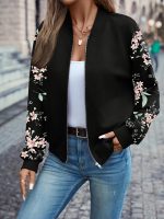 FloraZipp™ – Veste Zippée Femme Imprimée & Tendance