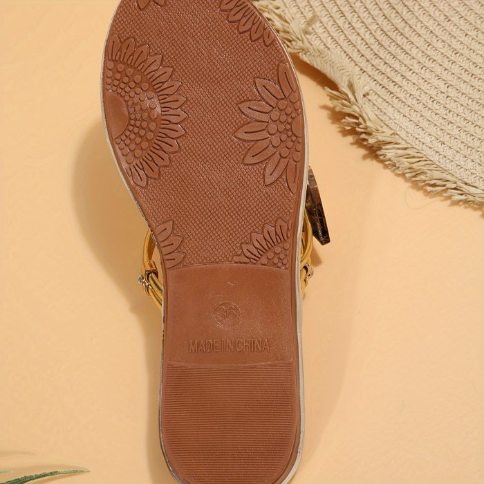 FloriaLight™ – Sandales Femme Plates Confort pour l’Été