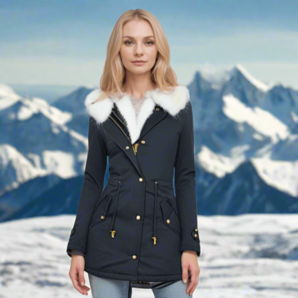 FrostEase™ – Manteau Long Doublé en Polaire