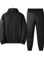 FrostFit™ Ensemble de Sportswear Homme | Veste & Pantalon Doublés Polaire