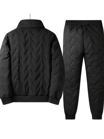 FrostFit™ Ensemble de Sportswear Homme | Veste & Pantalon Doublés Polaire