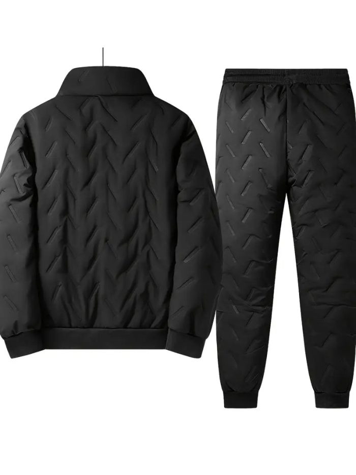 FrostFit™ Ensemble de Sportswear Homme | Veste & Pantalon Doublés Polaire