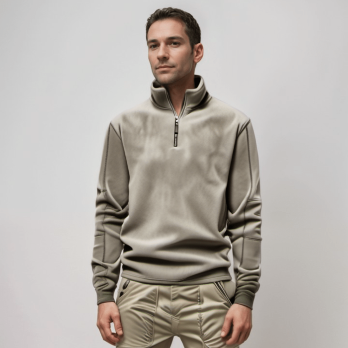 FrostLux™ – Pull Polaire Homme Élégant et Confortable