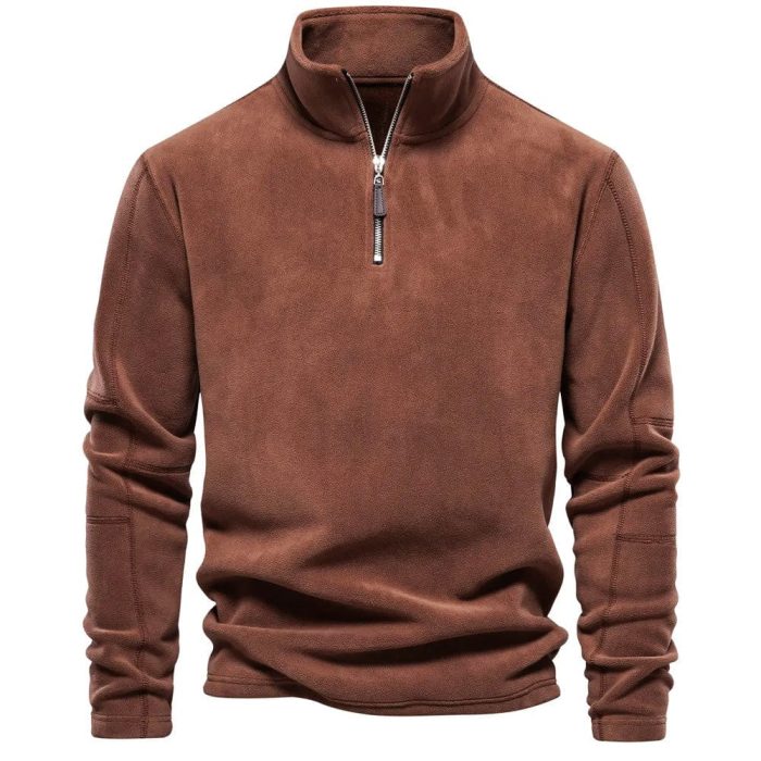 FrostLux™ – Pull Polaire Homme Élégant et Confortable