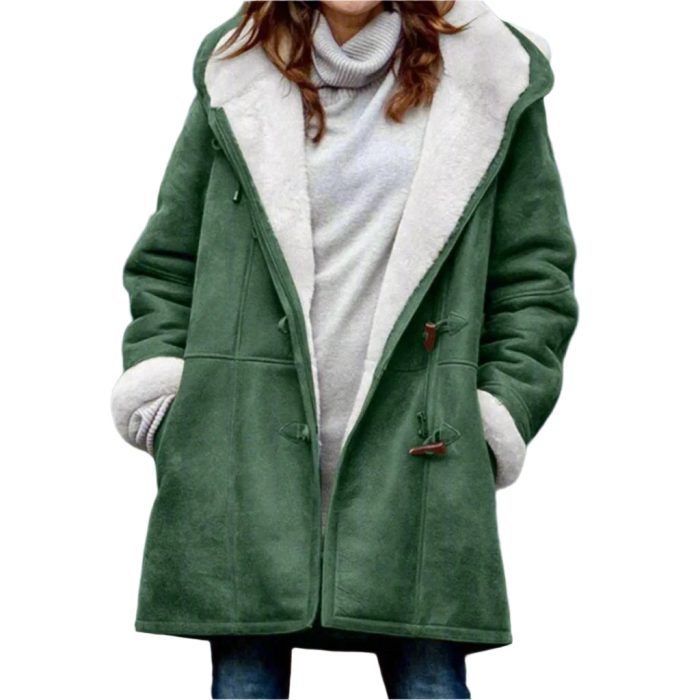 FrostMia™ – Manteau Hiver Long à Capuche