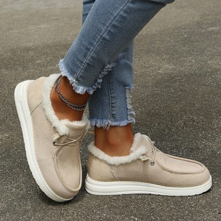 FurAlign™ – Chaussures Orthopédiques Fourrées pour Hiver