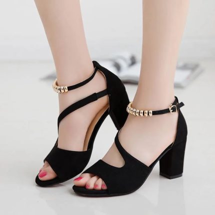 GlamStep™ – Sandales Femme Élégantes avec Talons Hauts et Confort Optimal