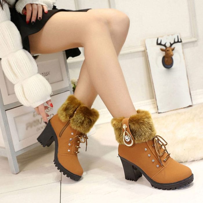 Glamora - Bottines Fourrées Élégance et Chaleur pour Vos Hivers