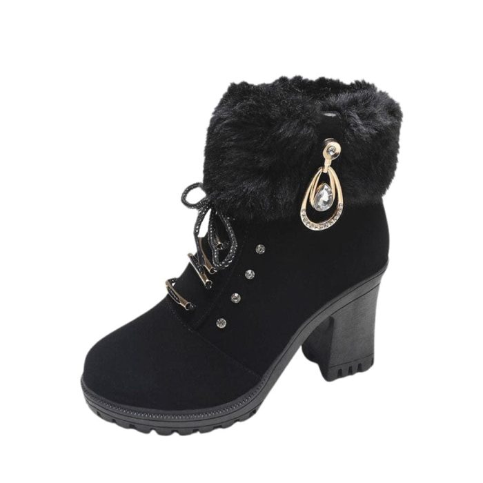 Glamora - Bottines Fourrées Élégance et Chaleur pour Vos Hivers