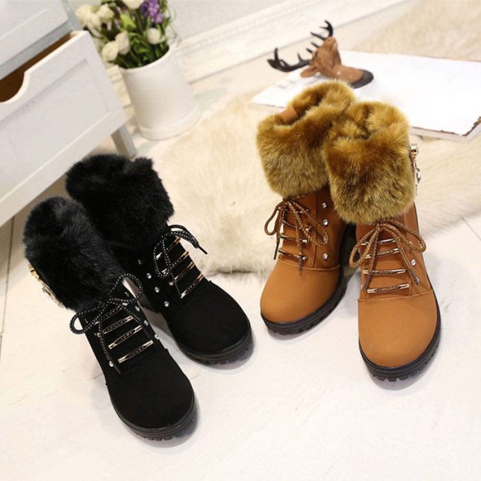 Glamora - Bottines Fourrées Élégance et Chaleur pour Vos Hivers