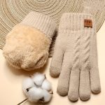 Glovio - Gants Tactiles d'Hiver Doublés en Fourrure