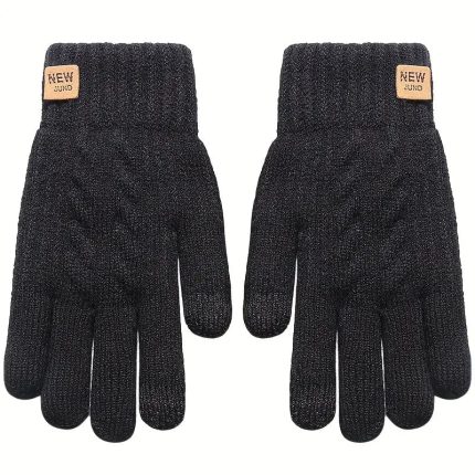 Glovio - Gants Tactiles d'Hiver Doublés en Fourrure