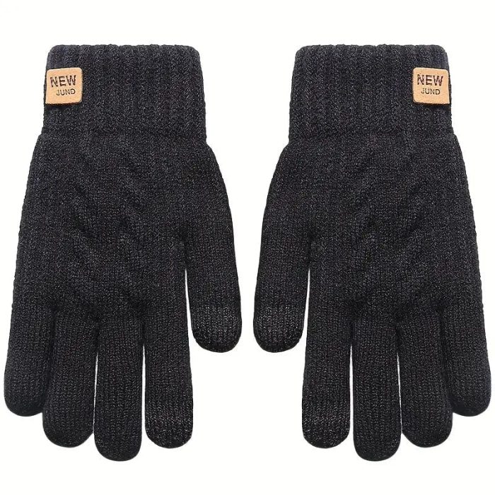 Glovio - Gants Tactiles d'Hiver Doublés en Fourrure