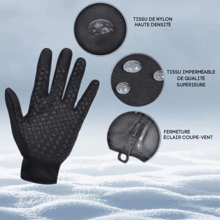 HeatGrip™ – Gants Chauffants Tactiles Antidérapants