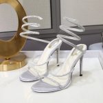 LuxeTwist™ – Sandales Femme Élégantes en Cuir avec Cristaux Scintillants