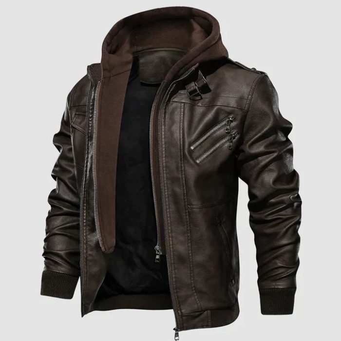 Variant image for Raoul™ – Blouson Moto Homme en Cuir Élégant et Protecteur Urbain-9