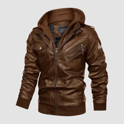 Raoul™ – Blouson Moto Homme en Cuir Élégant et Protecteur Urbain-1