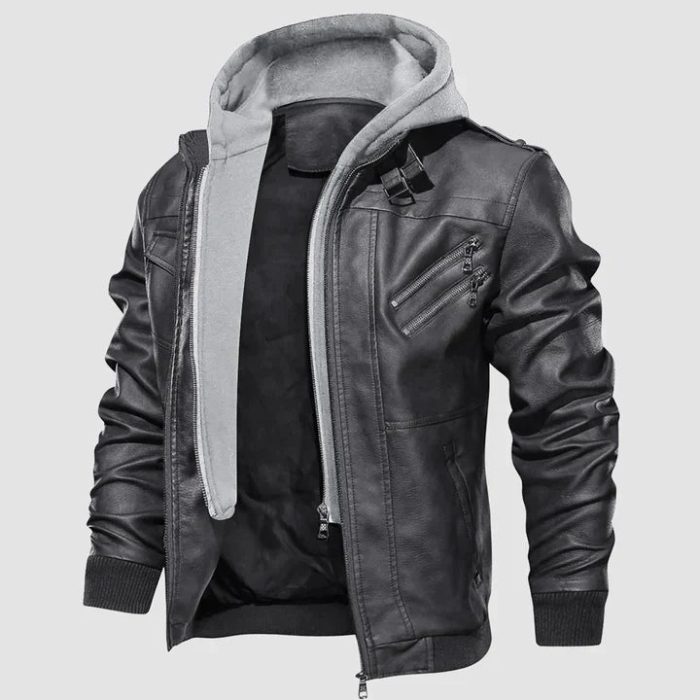 Variant image for Raoul™ – Blouson Moto Homme en Cuir Élégant et Protecteur Urbain-17