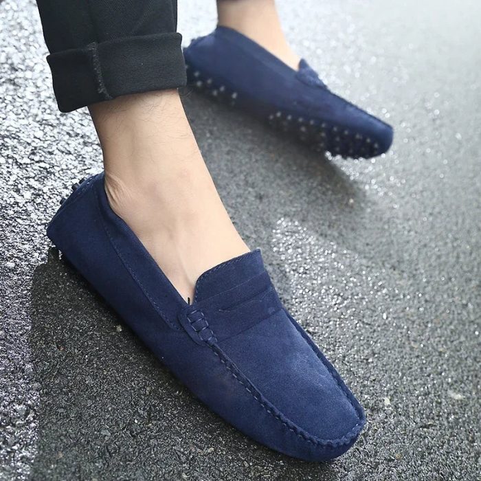 MocaDaim™ – Mocassins Hommes en Daim Confortables et Élégantes