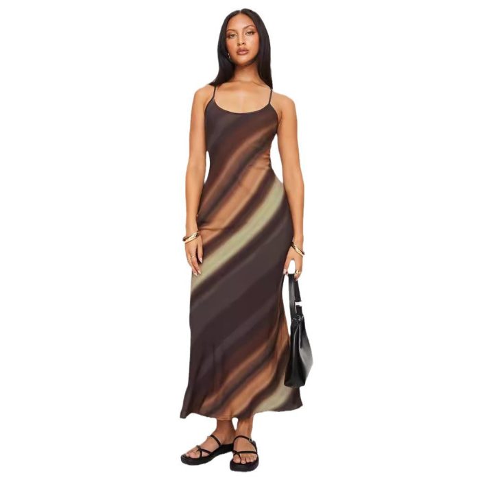 Wolff™ – Robe Longue Femme Élégante Été Confort et Sangles Étroites-6