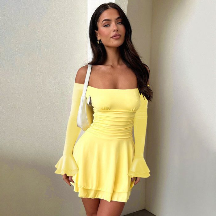 Wolff™ – Robe Femme Mini Épaules Dénudées Élégante et Confortable-5