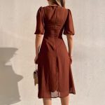 Wolff™ – Robe Longue Femme Élégante Été Confortable avec Manches Bouffées-5
