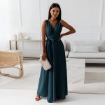 Variant image for Annabelle™ – Robe Longue Femme Élégante Encolure en V Confortable et Polyvalente-5
