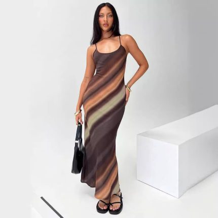 Wolff™ – Robe Longue Femme Élégante Été Confort et Sangles Étroites-2