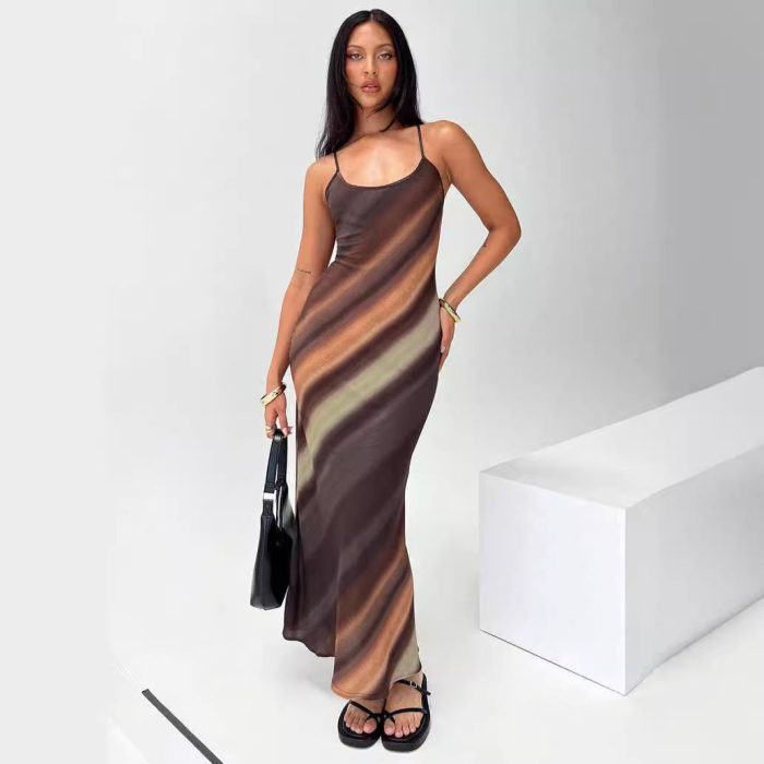 Wolff™ – Robe Longue Femme Élégante Été Confort et Sangles Étroites-2