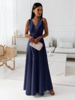 Annabelle™ – Robe Longue Femme Élégante Encolure en V Confortable et Polyvalente-6