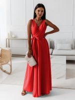 Variant image for Annabelle™ – Robe Longue Femme Élégante Encolure en V Confortable et Polyvalente-13
