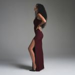 Wolff™ – Robe Longue Femme Élégante avec Fente Latérale et Décolleté Rond-3