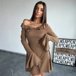 Variant image for Wolff™ – Robe Femme Décolleté Hors Épaule Élégante et Confortable-1