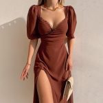 Wolff™ – Robe Longue Femme Élégante Été Confortable avec Manches Bouffées-1