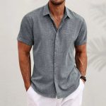 Variant image for Alain™ – Chemise Lin Homme Légère et Élégante pour Été Respirant-13
