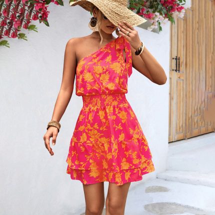 Solange™ – Robe Femme Asymétrique Élégante et Confortable pour Festivals-1