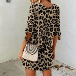 MiSun™ – Robe Femme Mini Imprimé Léopard Confortable & Élégante-3