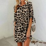Variant image for MiSun™ – Robe Femme Mini Imprimé Léopard Confortable & Élégante-6