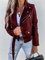 Projet Paris™ – Veste en Cuir Femme Élégante et Polyvalente pour Toutes Occasions-4