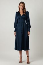 Variant image for Arya™ – Robe Longue Femme Élégante en Satin Polyvalente Pour Toutes Occasions-21