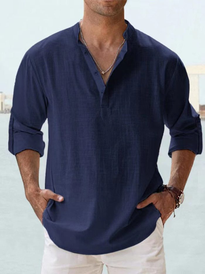 Theo™ – Chemise Homme en Lin Légère et Élégante pour Été-6