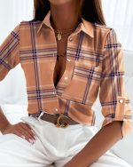 Variant image for ClaraChic™ – Chemisier Femme Chic à Imprimé Tendance Élégant et Ajusté-21