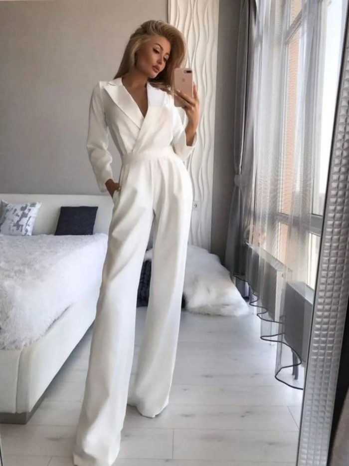 Variant image for Alva™ – Combinaison Femme Chic Ajustée Confortable en Tissu Doux-22