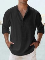 Theo™ – Chemise Homme en Lin Légère et Élégante pour Été-3