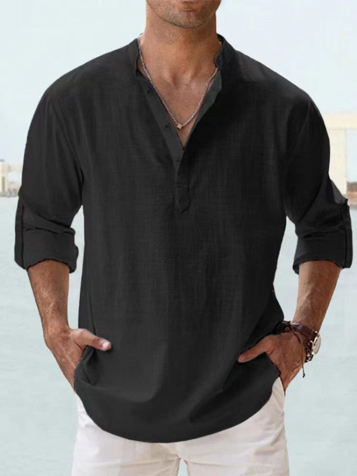 Theo™ – Chemise Homme en Lin Légère et Élégante pour Été-3