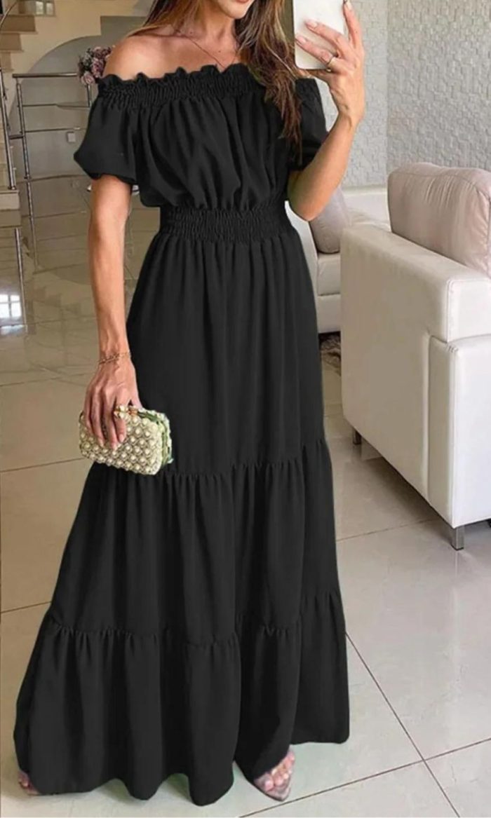 Isabel™ – Robe d'Été Femme Élégante avec Taille Élastique Confortable-4