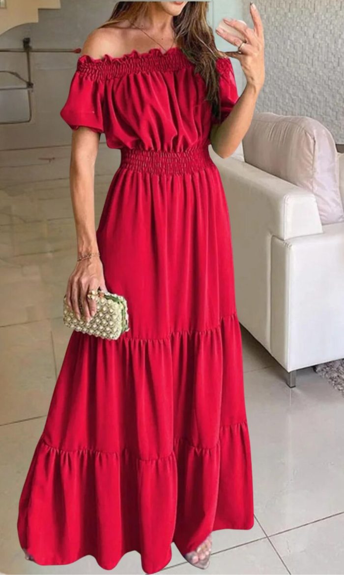 Isabel™ – Robe d'Été Femme Élégante avec Taille Élastique Confortable-6