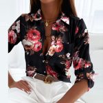 Samara™ – Chemisier Femme Chic Col Rabattu Élégant et Polyvalent