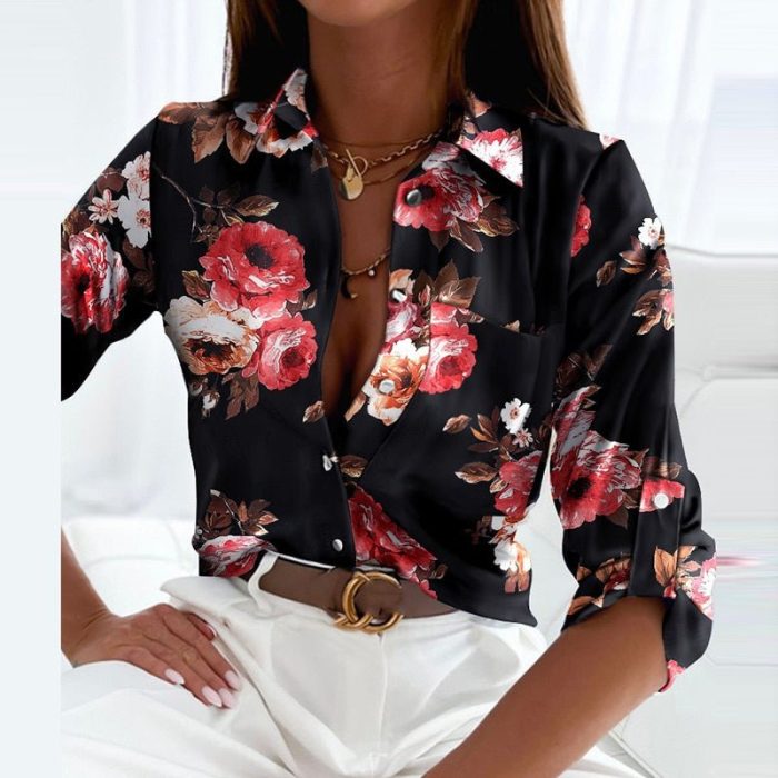 Samara™ – Chemisier Femme Chic Col Rabattu Élégant et Polyvalent