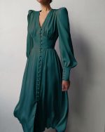 Variant image for Arya™ – Robe Longue Femme Élégante en Satin Polyvalente Pour Toutes Occasions-11